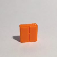 Magnet armoire basse large orange