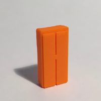 Magnet armoire haute étroite orange