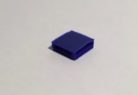 table basse carrée bleue