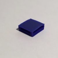 table basse carrée bleue