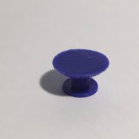 table ronde diamètre 100 bleue