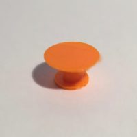 table ronde diamètre 100 orange