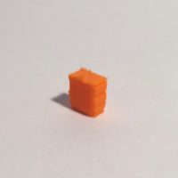 bloc tiroirs orange